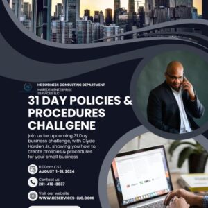 31 Day Policies & Procedures Challenge